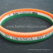 Personalized Colorful Striped Silicone Bracelet